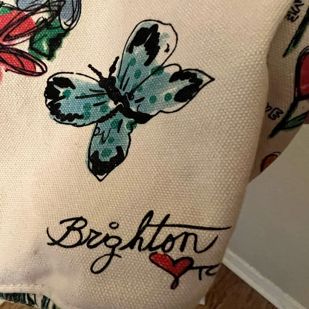 Brighton "Love Tweet" Canvas Tote Bag - Picture 5 of 11